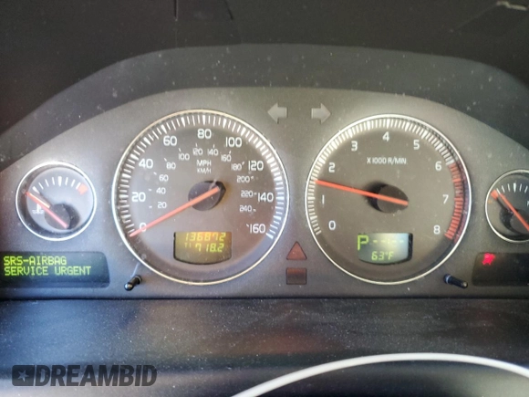 2005 Volvo S80 с VIN YV1TS592451390394, выставлен на аукционе Copart как лот 55834475 с пробегом 136 872 миль миль и Списание • Salvage title. История ставок и продаж доступна на DreamBid. Изображение 9.