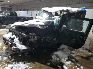 2012 Jeep Wrangler Rubicon with VIN 1C4BJWCG0CL116142, listed as a Copart auction lot 44124435 with Not Provided miles and Salvage Title. Bid and sale history available at DreamBid. Image 1.