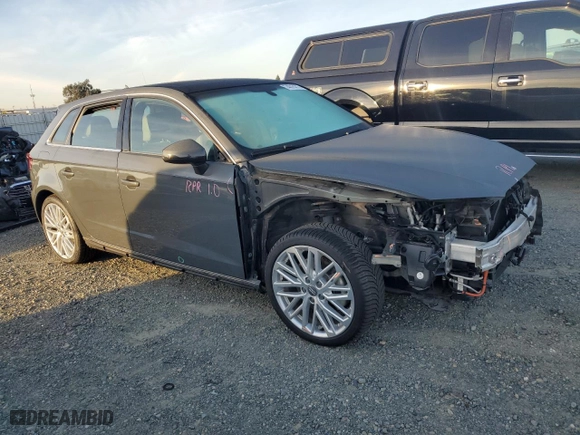 2018 Audi A3 Sportback e-tron Premium Plus with VIN WAUTPBFF4JA064583, listed as a Copart auction lot 74015273 with NaN miles. Bid and sale history available at carsss.com. Image 4.
