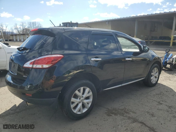 2011 Nissan Murano SV with VIN JN8AZ1MW1BW150430, listed as a Copart auction lot 48308215 with 0 mi miles and Salvage Title. Bid and sale history available at carsss.com. Image 3.