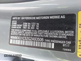 2016 MINI Hardtop 4 Door z VIN WMWXU1C52G2A93506, wystawiony jako IAAI lot #41920473 z przebiegiem 101 635 mil mil oraz . Historia ofert i sprzedaży dostępna na DreamBid. Obrazek 9.