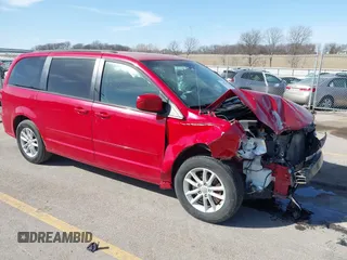 2014 Dodge Grand Caravan SXT with VIN 2C4RDGCG6ER477008, listed as a IAAI auction lot 41770610 with 89,843 mi miles and . Bid and sale history available at DreamBid. Image 1.