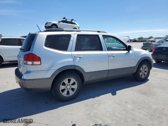2009 Kia Borrego LX with VIN KNDJJ741595032228, listed as a Copart auction lot 49627355 with 233,654 mi miles and Salvage Title. Bid and sale history available at carsss.com. Image 3.