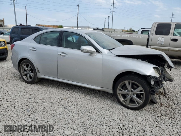 2010 Lexus IS 250 with VIN JTHBF5C2XA5120828, listed as a Copart auction lot 53344015 with 209,300 mi miles and Salvage Title. Bid and sale history available at carsss.com. Image 4.