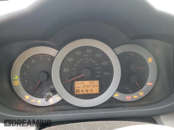 2007 Toyota RAV4 Limited z VIN JTMBK31VX76012467, wystawiony jako Copart lot #55448005 z przebiegiem 242 734 mil mil oraz Szkoda całkowita • Salvage title. Historia ofert i sprzedaży dostępna na DreamBid. Obrazek 9.