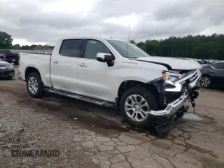 2024 Chevrolet Silverado 1500 LTZ with VIN 1GCUDGEL2RZ171374, listed as a Copart auction lot 55484474 with 5,904 mi miles and Salvage Title. Bid and sale history available at DreamBid. Image 4.