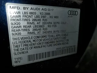 2017 Audi Q7 Premium Plus with VIN WA1LAAF75HD051156, listed as a Copart auction lot 56359105 with 131,306 mi miles and Clean Title. Bid and sale history available at DreamBid. Image 13.