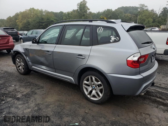 2006 BMW X3 3.0i with VIN WBXPA93416WD28957, listed as a Copart auction lot 72777224 with 214,772 mi miles and Salvage Title. Bid and sale history available at carsss.com. Image 2.