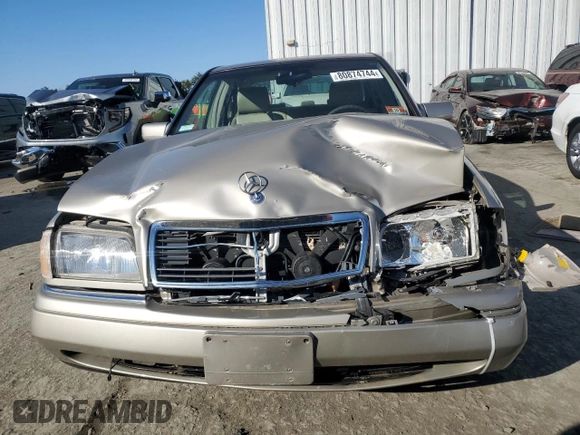1996 Mercedes-Benz C with VIN WDBHA28E7TF319617, listed as a Copart auction lot 80874744 with 92,068 mi miles and Salvage Title. Bid and sale history available at carsss.com. Image 5.