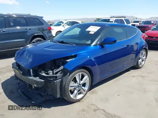 2017 Hyundai Veloster with VIN KMHTC6AD2HU316217, listed as a IAAI auction lot 42055616 with 93,531 mi miles. Bid and sale history available at carsss.com. Image 2.