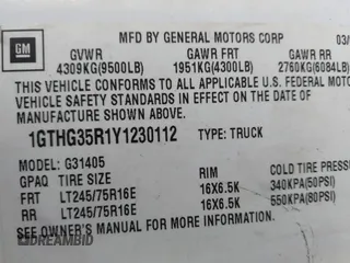 2000 GMC Savana z VIN 1GTHG35R1Y1230112, wystawiony jako IAAI lot #41884197 z przebiegiem 147 975 mil mil oraz . Historia ofert i sprzedaży dostępna na DreamBid. Obrazek 9.