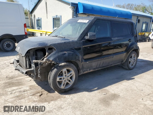 2011 Kia Soul + with VIN KNDJT2A2XB7219419, listed as a Copart auction lot 53239315 with 0 mi miles and Salvage Title. Bid and sale history available at carsss.com. Image 1.