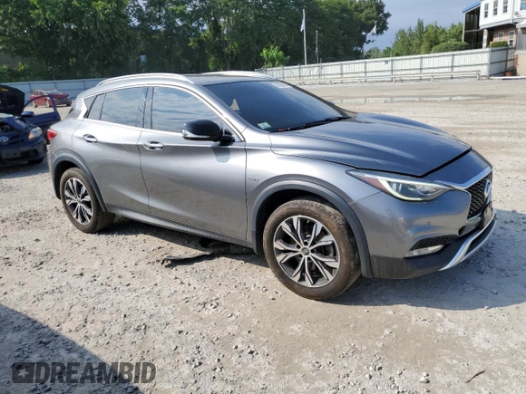 2017 Infiniti QX30 Luxury with VIN SJKCH5CR5HA026609, listed as a Copart auction lot 60020864 with 57,292 mi miles and Salvage Title. Bid and sale history available at carsss.com. Image 4.