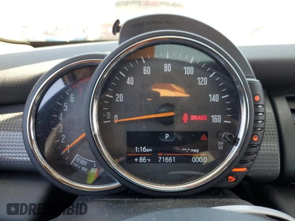 2017 MINI Hardtop 4 Door Cooper with VIN WMWXU1C32H2F77790, listed as a Copart auction lot 62352415 with 71,661 mi miles and Salvage title. Bid and sale history available at DreamBid. Image 9.
