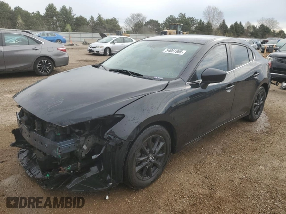2016 Mazda 3 i Sport with VIN JM1BM1U74G1327774, listed as a Copart auction lot 54061905 with 98,187 mi miles and Salvage Title. Bid and sale history available at DreamBid. Image 1.
