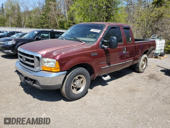 2000 Ford F-250 XL with VIN 1FTNX20F5YED86494, listed as a Copart auction lot 54193495 with 551,488 mi miles and Salvage title. Bid and sale history available at DreamBid. Image 1.