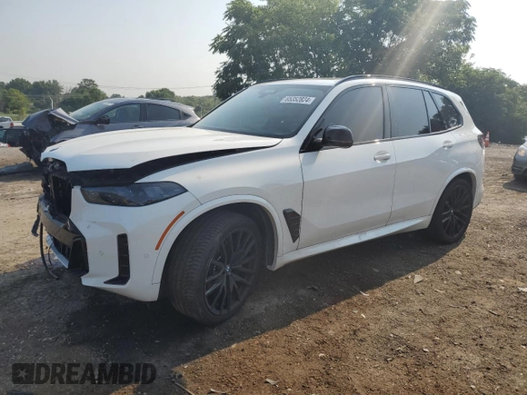 2024 BMW X5 M60i with VIN 5UX33EU04R9U00310, listed as a Copart auction lot 65352824 with 16,088 mi miles and Salvage Title. Bid and sale history available at carsss.com. Image 1.