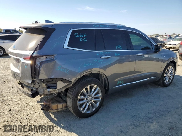 2021 Cadillac XT6 Premium Luxury with VIN 1GYKPCRS6MZ182812, listed as a Copart auction lot 72259754 with 39,451 mi miles and Salvage Title. Bid and sale history available at carsss.com. Image 3.
