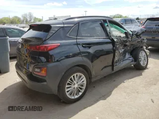 2020 Hyundai Kona SEL with VIN KM8K22AA6LU397471, listed as a Copart auction lot 53810285 with 105,105 mi miles and Salvage Title. Bid and sale history available at carsss.com. Image 3.
