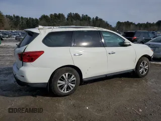 2020 Nissan Pathfinder S with VIN 5N1DR2AM0LC644004, listed as a Copart auction lot 46445495 with 36,857 mi miles and Salvage Title. Bid and sale history available at carsss.com. Image 3.