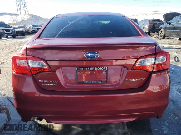 2016 Subaru Legacy 2.5i with VIN 4S3BNBA60G3044839, listed as a Copart auction lot 41841735 with 51,244 mi miles and Salvage Title. Bid and sale history available at carsss.com. Image 6.