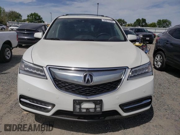 2016 Acura MDX w/Advance with VIN 5FRYD4H91GB029793, listed as a Copart auction lot 52974795 with 75,543 mi miles and Salvage Title. Bid and sale history available at carsss.com. Image 5.