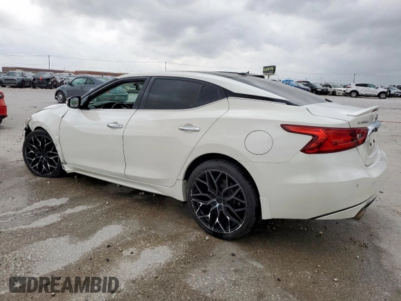 2016 Nissan Maxima S with VIN 1N4AA6AP5GC408105, listed as a Copart auction lot 59423595 with 97,608 mi miles and Salvage title. Bid and sale history available at DreamBid. Image 2.