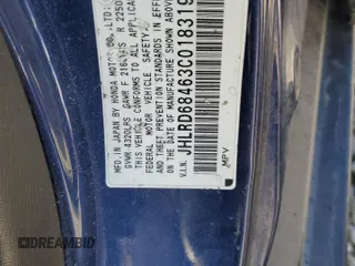 2003 Honda CR-V LX z VIN JHLRD68463C018319, wystawiony jako Copart lot #55485325 z przebiegiem 192 148 mil mil oraz Czysty tytuł • Clean title. Historia ofert i sprzedaży dostępna na DreamBid. Obrazek 13.