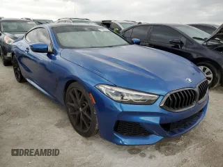 2019 BMW 8 Series M850i xDrive with VIN WBABC4C55KBU96089, listed as a Copart auction lot 77600764 with 25,133 mi miles and Non Repairable. Bid and sale history available at carsss.com. Image 4.