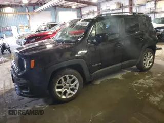 2016 Jeep Renegade Latitude with VIN ZACCJABT0GPE38996, listed as a Copart auction lot 47654595 with 119,193 mi miles and Salvage Title. Bid and sale history available at carsss.com. Image 1.