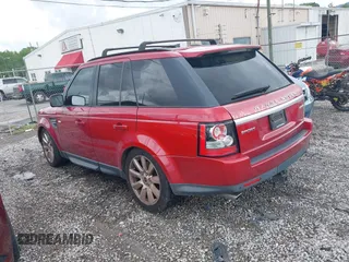 2012 Land Rover Range Rover Sport SC with VIN SALSH2E46CA748493, listed as a IAAI auction lot 42097851 with 57,676 mi miles. Bid and sale history available at carsss.com. Image 3.