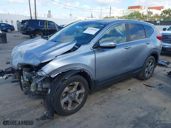 2018 Honda CR-V EX-L with VIN 7FARW1H89JE003282, listed as a IAAI auction lot 41590456 with 67,536 mi miles. Bid and sale history available at carsss.com. Image 19.