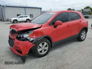 2020 Chevrolet Trax LS with VIN KL7CJKSB3LB350166, listed as a Copart auction lot 57199225 with 107,728 mi miles and Salvage title. Bid and sale history available at DreamBid. Image 1.