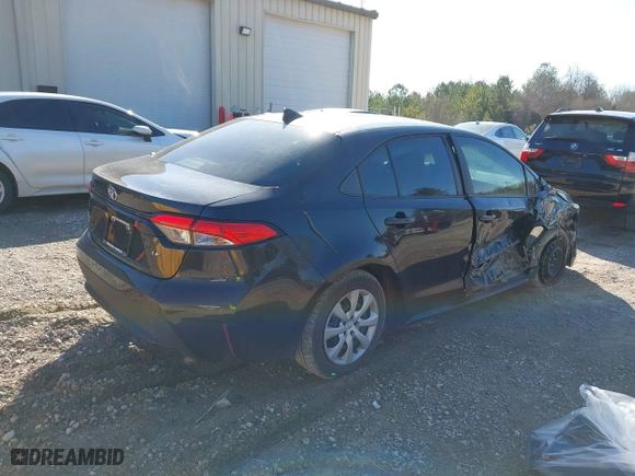 2020 Toyota Corolla LE with VIN 5YFEPRAE3LP114858, listed as a IAAI auction lot 41625159 with 52,759 mi miles. Bid and sale history available at carsss.com. Image 4.