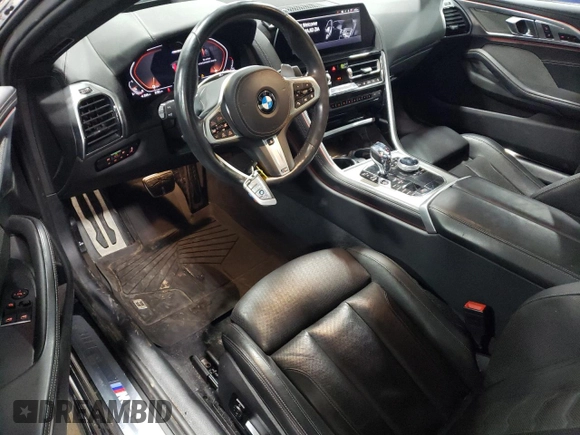 2019 BMW 8 Series M850i xDrive with VIN WBABC4C59KBJ35898, listed as a Copart auction lot 78934204 with 35,112 mi miles and Salvage Title. Bid and sale history available at carsss.com. Image 8.