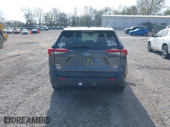 2019 Toyota RAV4 Hybrid XLE with VIN 2T3RWRFV0KW027727, listed as a IAAI auction lot 41881450 with 20,568 mi miles. Bid and sale history available at carsss.com. Image 16.