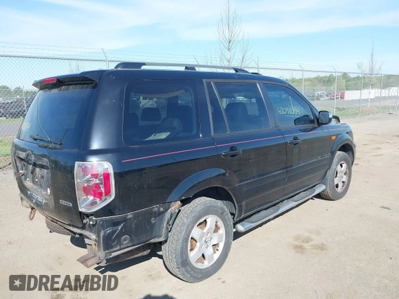 2007 Honda Pilot EX-L with VIN 2HKYF18687H523103, listed as a IAAI auction lot 42091054 with 184,189 mi miles and . Bid and sale history available at DreamBid. Image 4.