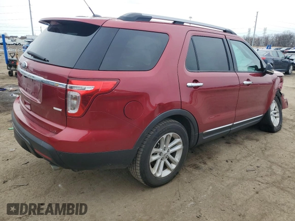 2013 Ford Explorer XLT with VIN 1FM5K8D83DGB13772, listed as a Copart auction lot 51543515 with 168,618 mi miles and Clean Title. Bid and sale history available at DreamBid. Image 3.