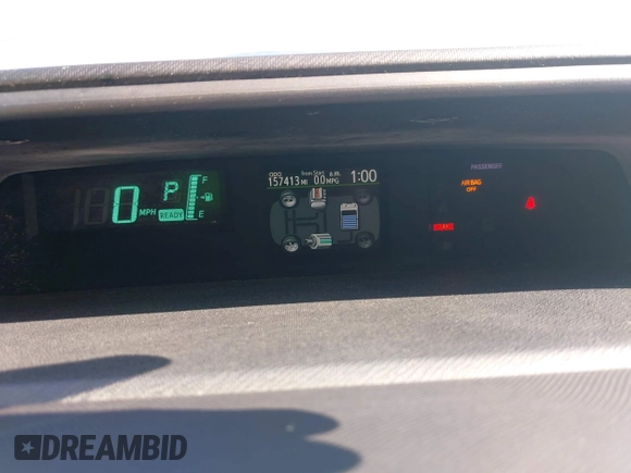 2013 Toyota Prius One with VIN JTDKDTB38D1037187, listed as a IAAI auction lot 42152202 with 157,413 mi miles and . Bid and sale history available at DreamBid. Image 7.