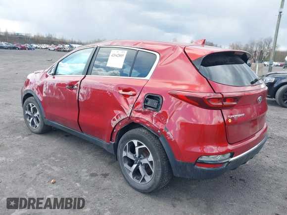 2022 Kia Sportage LX with VIN KNDPMCAC0N7002990, listed as a IAAI auction lot 42042805 with 25,789 mi miles and . Bid and sale history available at carsss.com. Image 3.
