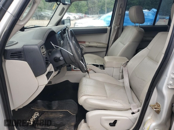 2007 Jeep Commander Limited с VIN 1J8HG58207C529970, выставлен на аукционе Copart как лот 56464675 с пробегом 209 952 миль миль и Чистый • Clean title. История ставок и продаж доступна на DreamBid. Изображение 7.
