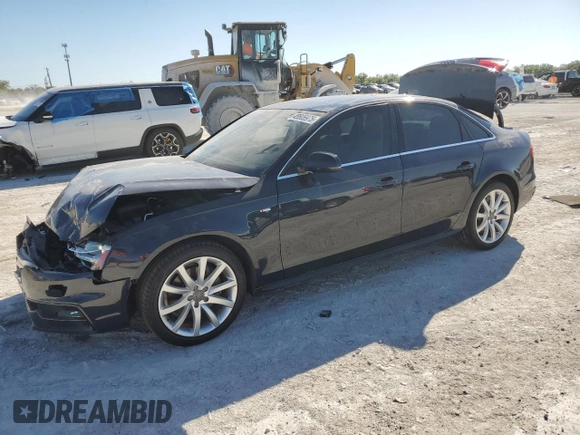 2014 Audi A4 Premium with VIN WAUAFAFL0EN000811, listed as a Copart auction lot 48606975 with 76,931 mi miles and Salvage Title. Bid and sale history available at carsss.com. Image 1.