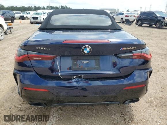 2023 BMW 4 Series M440i with VIN WBA53AT03PCL15153, listed as a Copart auction lot 49828855 with 7,354 mi miles and Salvage Title. Bid and sale history available at DreamBid. Image 12.