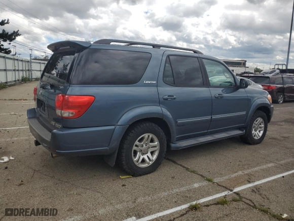 2006 Toyota Sequoia Limited with VIN 5TDBT48A76S258557, listed as a Copart auction lot 60426044 with 146,584 mi miles and Salvage Title. Bid and sale history available at carsss.com. Image 3.