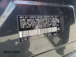 2011 Lexus ES with VIN JTHBK1EG5B2459710, listed as a Copart auction lot 54175585 with 106,680 mi miles and Salvage Title. Bid and sale history available at carsss.com. Image 12.