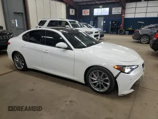 2022 Alfa Romeo Giulia with VIN ZARFAMAN3N7653046, listed as a Copart auction lot 88472385 with 28,409 mi miles and Clean title. Bid and sale history available at DreamBid. Image 4.
