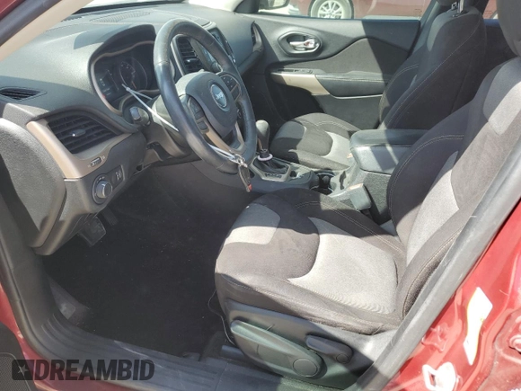 2017 Jeep Cherokee Sport with VIN 1C4PJLAB6HW669413, listed as a Copart auction lot 49135175 with 92,534 mi miles and Salvage Title. Bid and sale history available at carsss.com. Image 7.