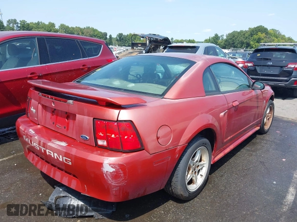 2002 Ford Mustang Standard z VIN 1FAFP40422F114992, wystawiony jako IAAI lot #40289505 z przebiegiem Nie podano mil oraz . Historia ofert i sprzedaży dostępna na DreamBid. Obrazek 4.