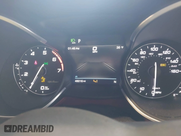 2021 Alfa Romeo Stelvio Ti z VIN ZASPAKBN3M7D13693, wystawiony jako IAAI lot #41584848 z przebiegiem 46 016 mil mil oraz . Historia ofert i sprzedaży dostępna na DreamBid. Obrazek 7.
