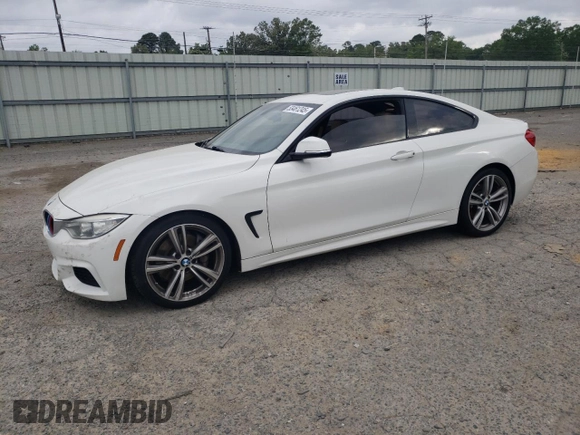 2015 BMW 4 Series 435i with VIN WBA3R1C5XFK194384, listed as a Copart auction lot 53461245 with 104,233 mi miles and Salvage Title. Bid and sale history available at carsss.com. Image 1.